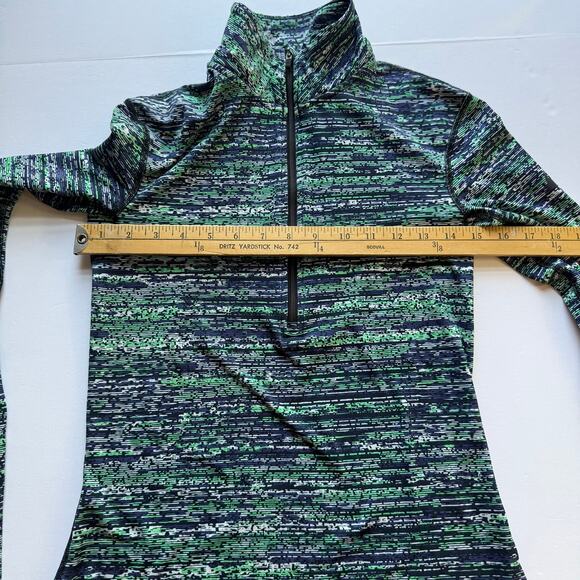 Nike Dri-FIT 1/2 Zip Pullover Women’s S Blue Green Long Sleeve Running Top - Picture 10 of 11